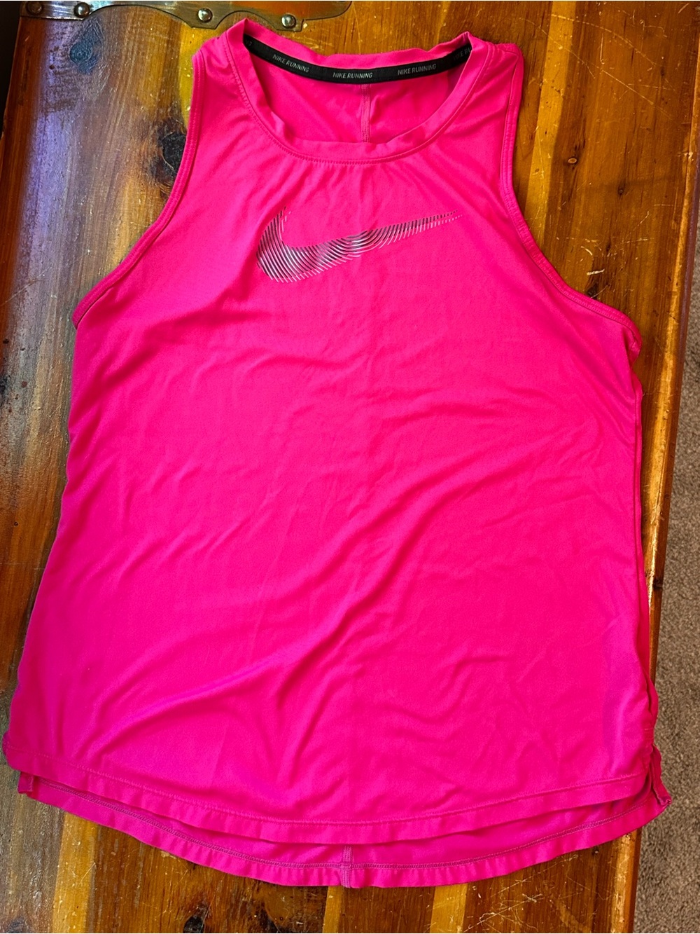 Nike Hot Pink Athletic Tank with Reflective Swoosh